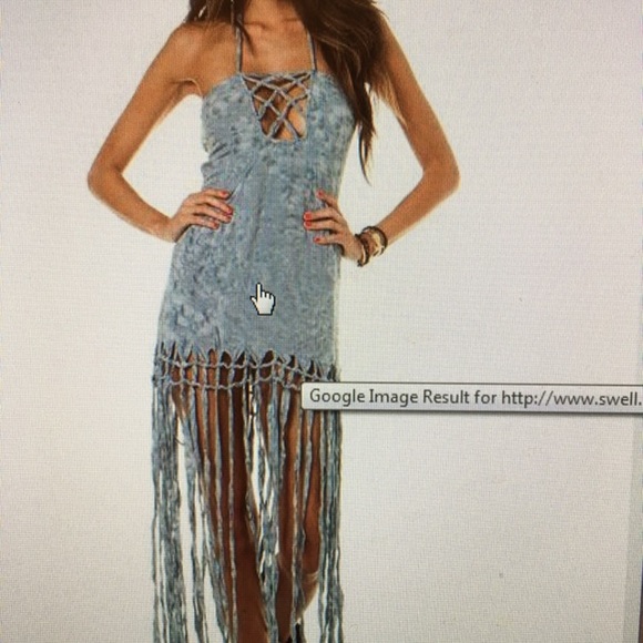 takala Dresses & Skirts - Takala fringe dress-IN BLACK COLOR!